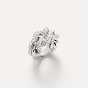 Catene Ring - White Gold 18kt, Diamond